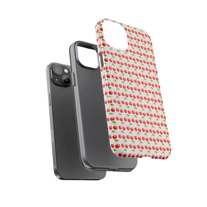 Cherry Pattern Phone Case - Tough Cases, Cute Phone Accessory, Fruit Design Case, Gift for Her, Stylish Protection