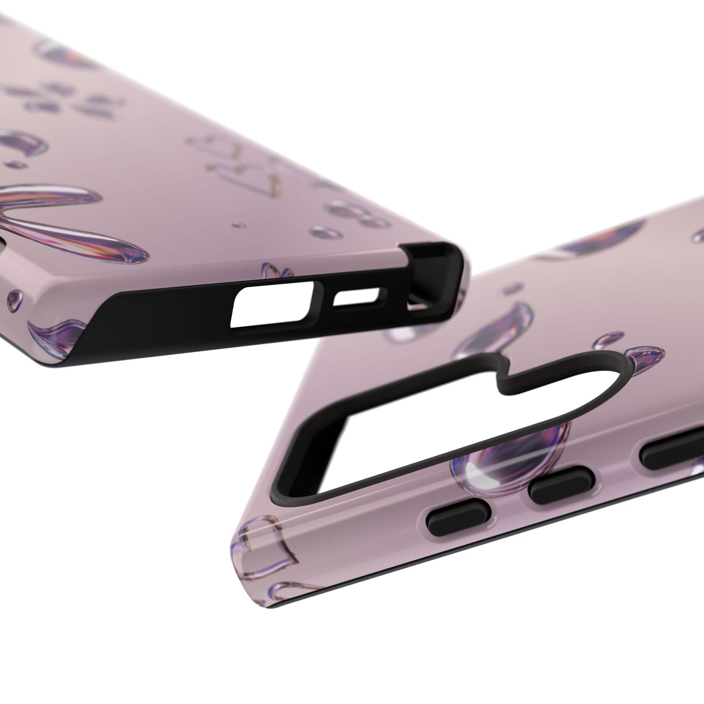 Purple Floral Tough Phone Case, Trendy Accessories for Teens, Gift for Her, Stylish Cell Phone Cover, Cute Pink Case, Mother's Day Gift