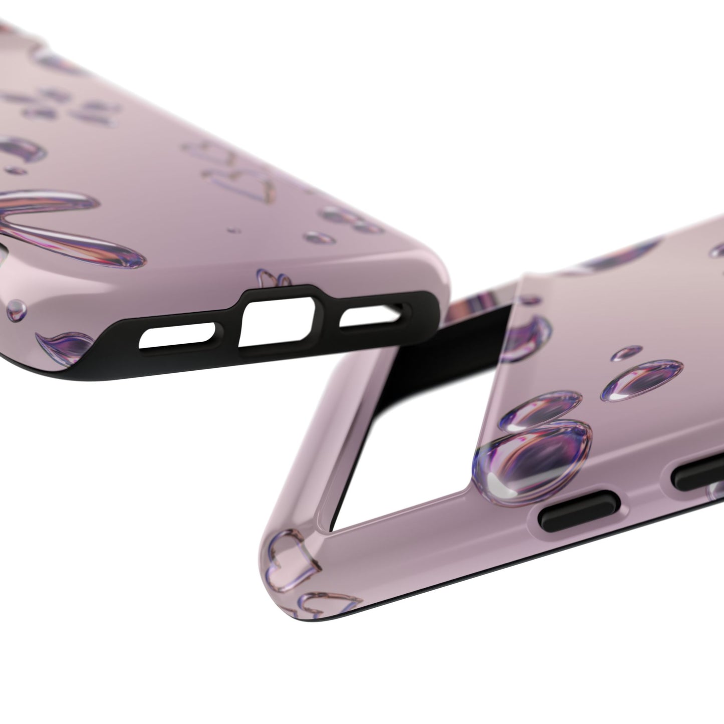 Purple Floral Tough Phone Case, Trendy Accessories for Teens, Gift for Her, Stylish Cell Phone Cover, Cute Pink Case, Mother's Day Gift