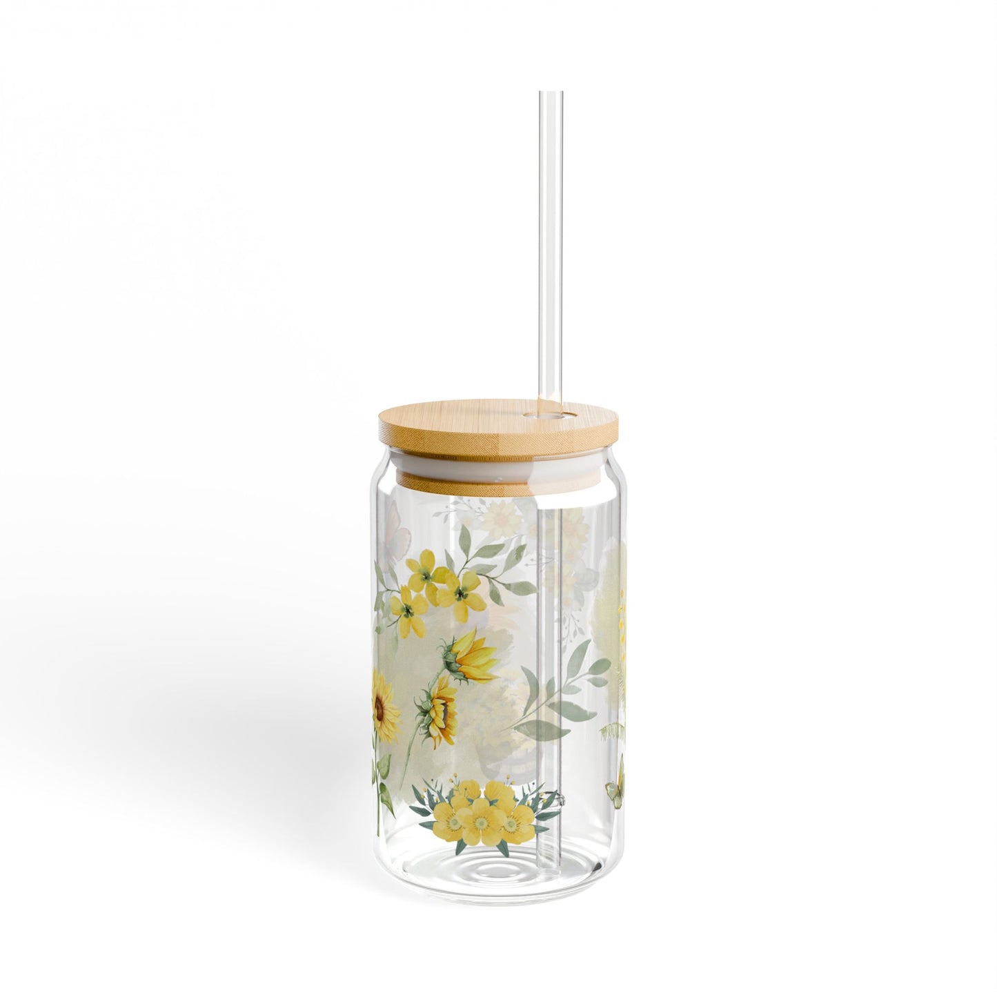 Morning Mood Floral Sipping Glass