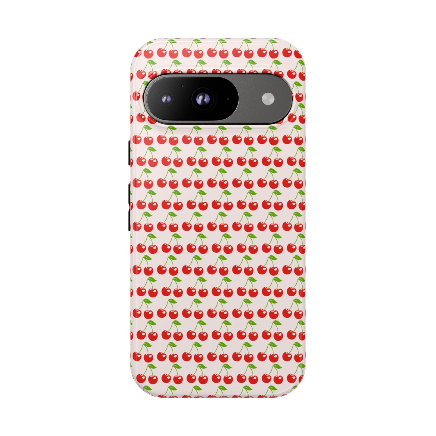 Cherry Pattern Phone Case - Tough Cases, Cute Phone Accessory, Fruit Design Case, Gift for Her, Stylish Protection
