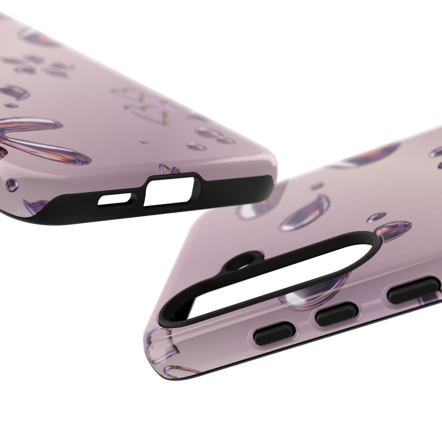 Purple Floral Tough Phone Case, Trendy Accessories for Teens, Gift for Her, Stylish Cell Phone Cover, Cute Pink Case, Mother's Day Gift