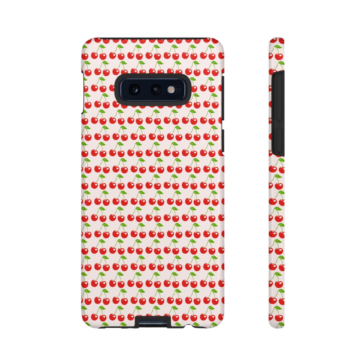 Cherry Pattern Phone Case - Tough Cases, Cute Phone Accessory, Fruit Design Case, Gift for Her, Stylish Protection