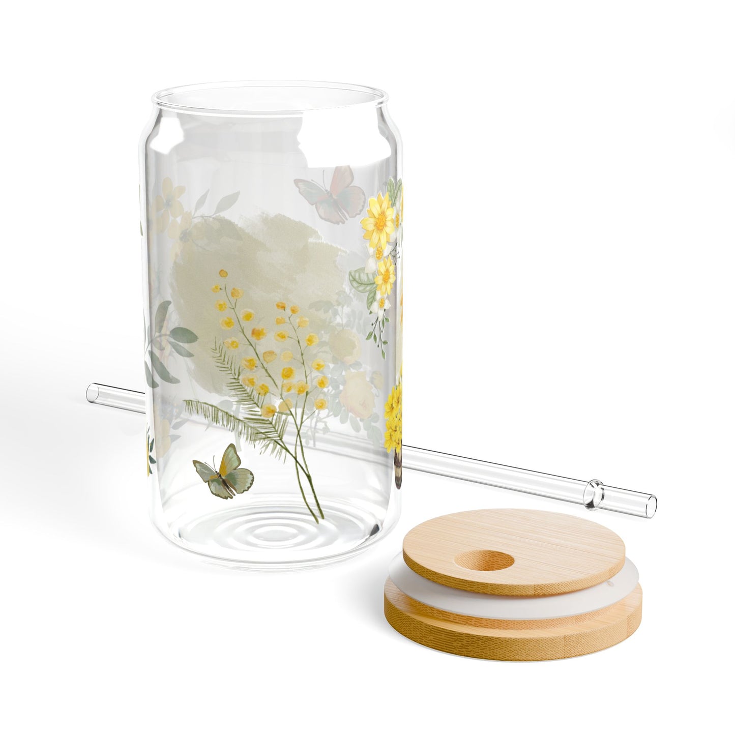 Morning Mood Floral Sipping Glass