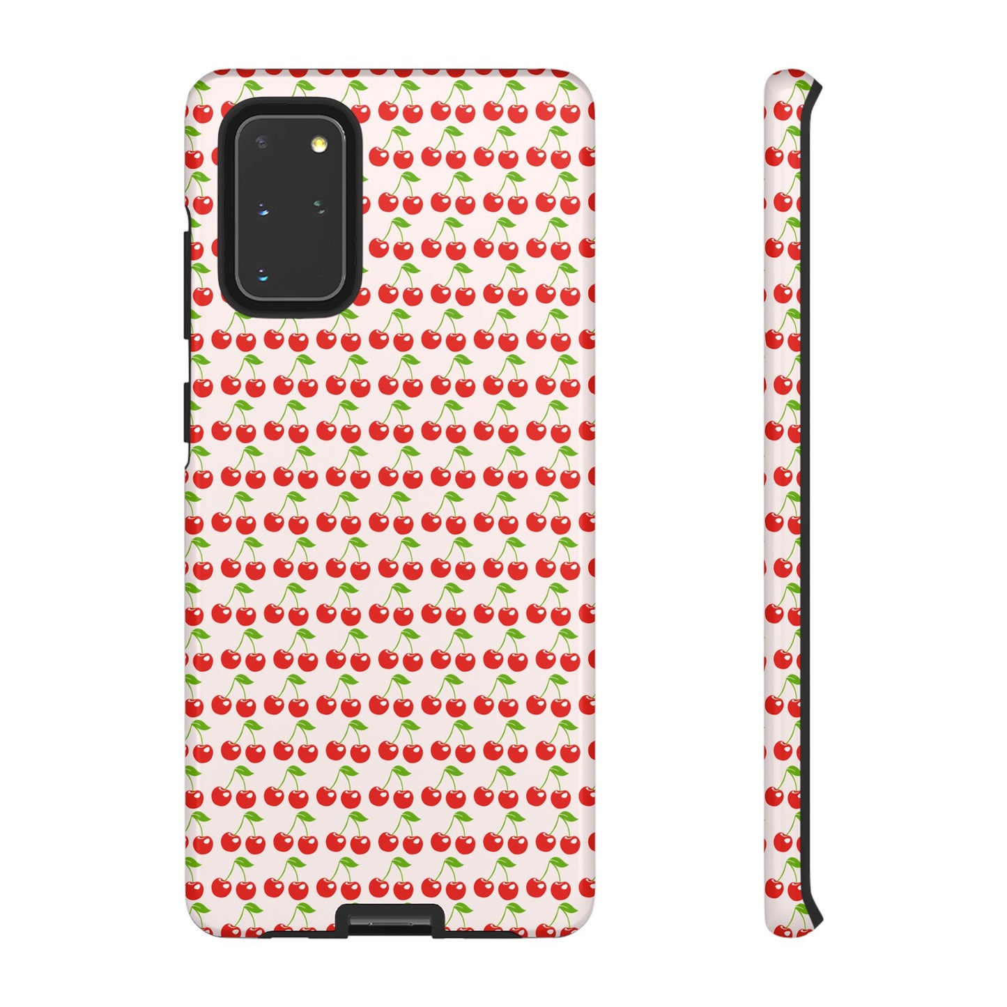Cherry Pattern Phone Case - Tough Cases, Cute Phone Accessory, Fruit Design Case, Gift for Her, Stylish Protection
