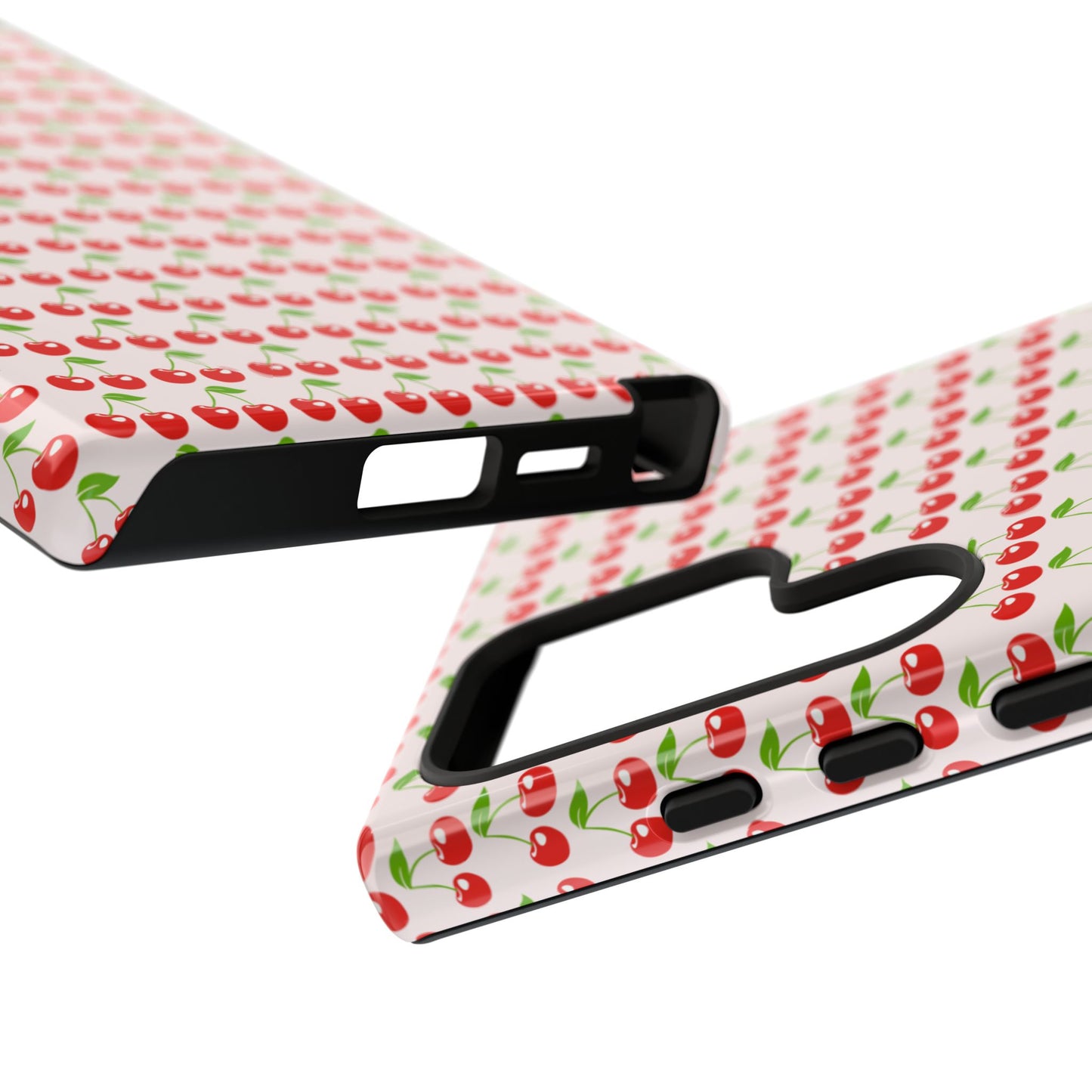 Cherry Pattern Phone Case - Tough Cases, Cute Phone Accessory, Fruit Design Case, Gift for Her, Stylish Protection