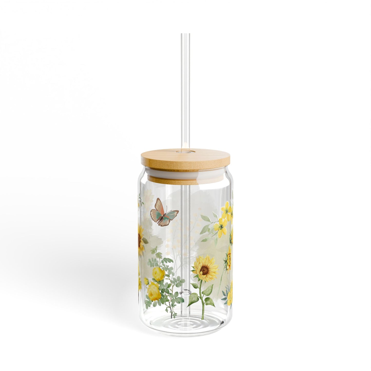 Morning Mood Floral Sipping Glass