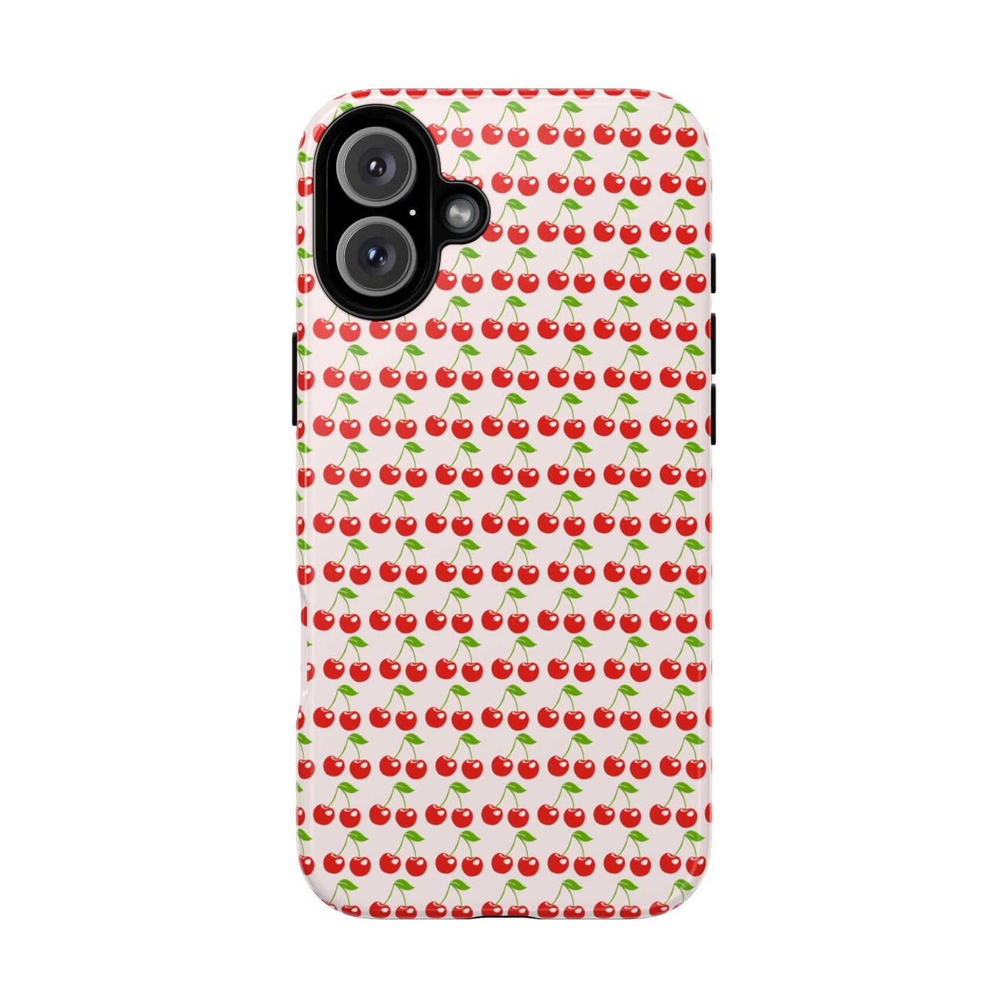 Cherry Pattern Phone Case - Tough Cases, Cute Phone Accessory, Fruit Design Case, Gift for Her, Stylish Protection
