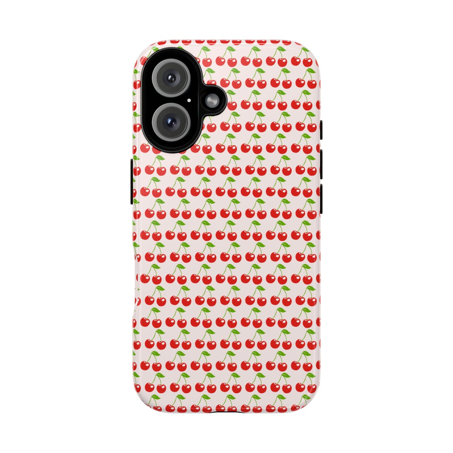 Cherry Pattern Phone Case - Tough Cases, Cute Phone Accessory, Fruit Design Case, Gift for Her, Stylish Protection