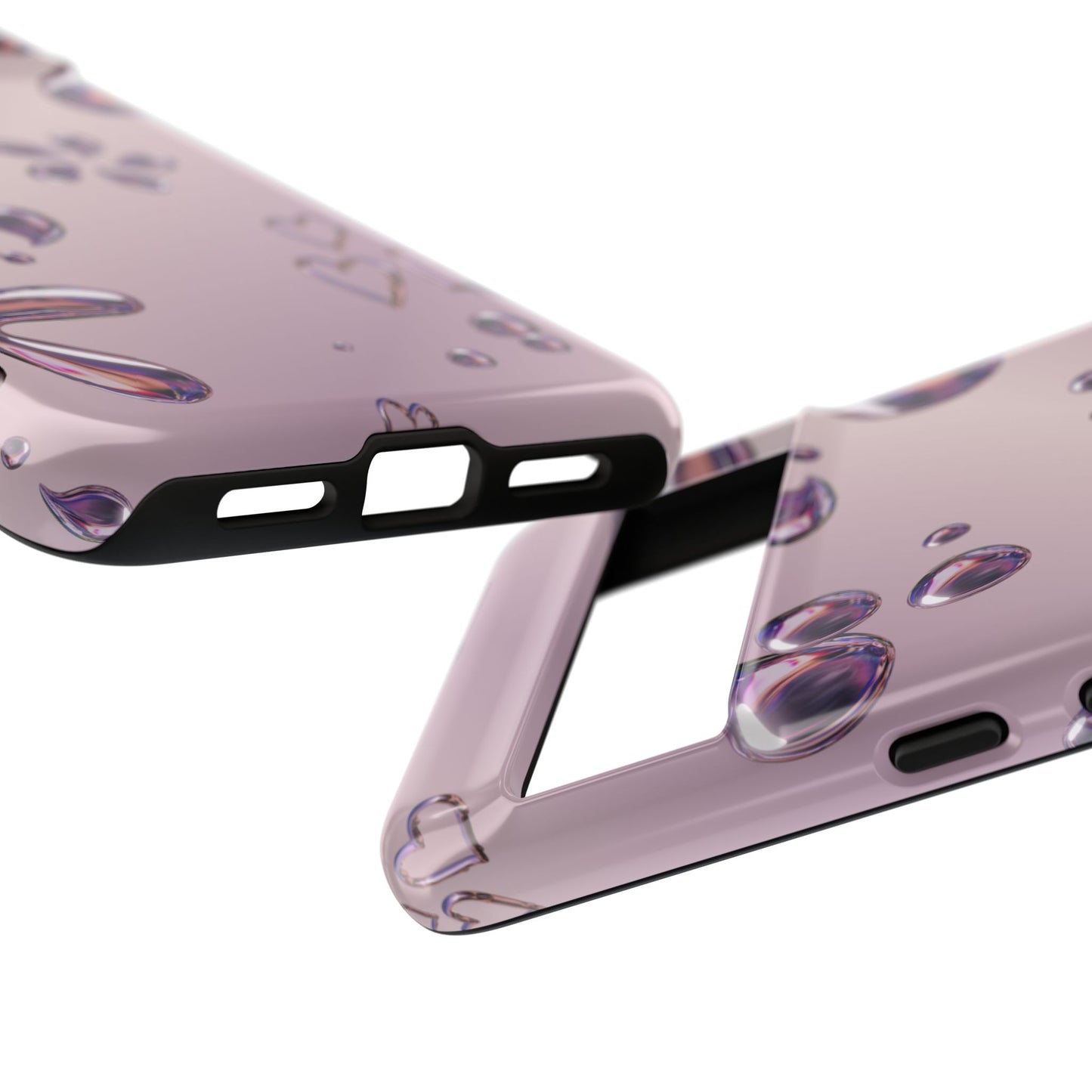 Purple Floral Tough Phone Case, Trendy Accessories for Teens, Gift for Her, Stylish Cell Phone Cover, Cute Pink Case, Mother's Day Gift