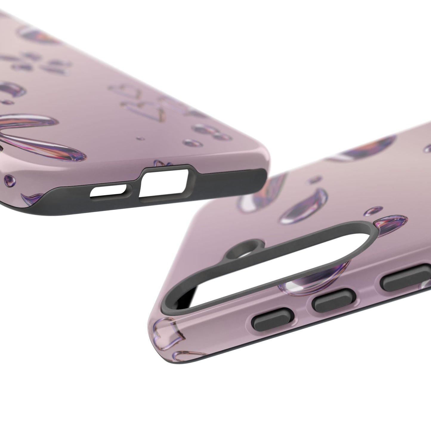 Purple Floral Tough Phone Case, Trendy Accessories for Teens, Gift for Her, Stylish Cell Phone Cover, Cute Pink Case, Mother's Day Gift