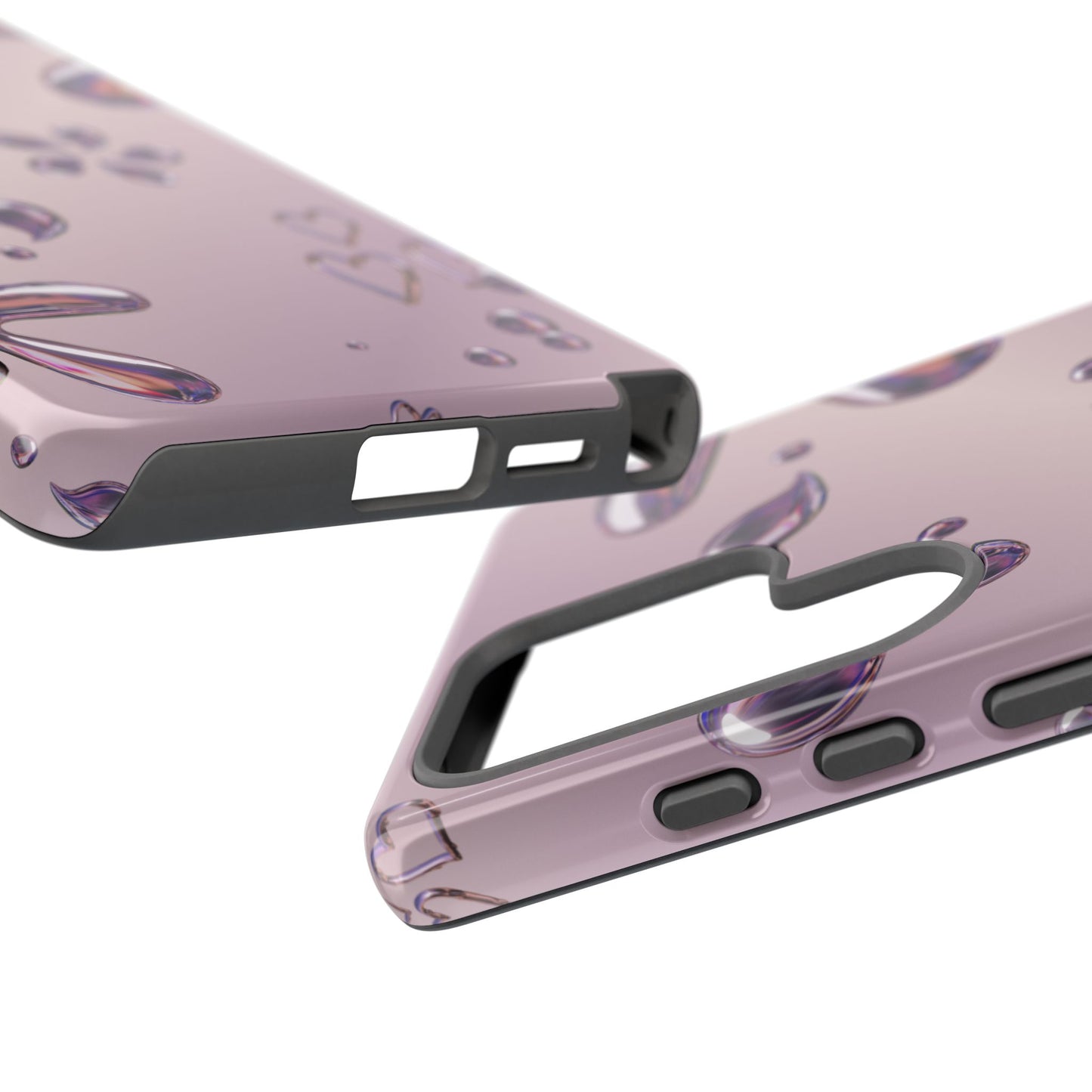 Purple Floral Tough Phone Case, Trendy Accessories for Teens, Gift for Her, Stylish Cell Phone Cover, Cute Pink Case, Mother's Day Gift