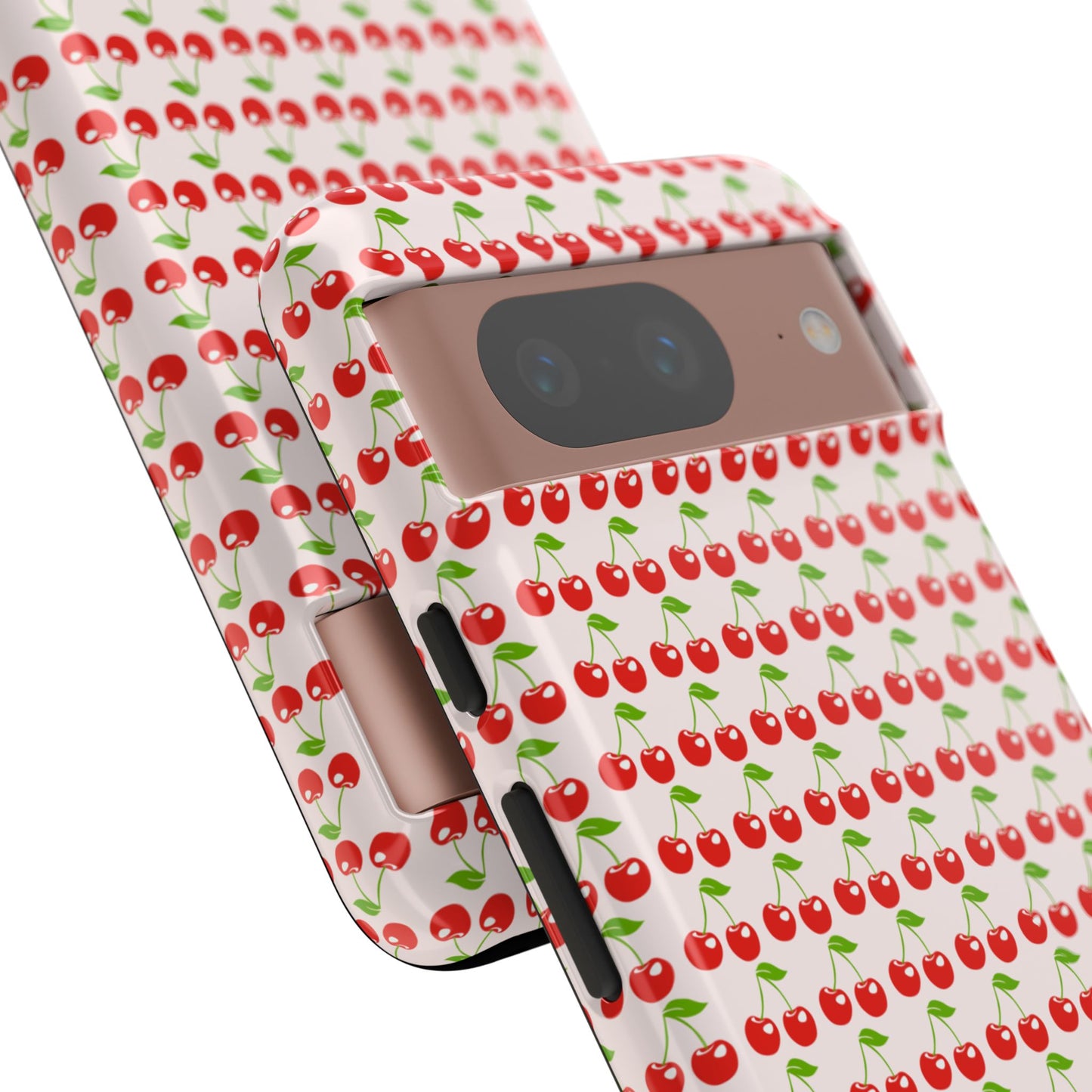 Cherry Pattern Phone Case - Tough Cases, Cute Phone Accessory, Fruit Design Case, Gift for Her, Stylish Protection