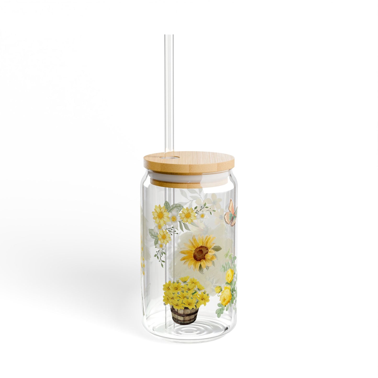 Morning Mood Floral Sipping Glass