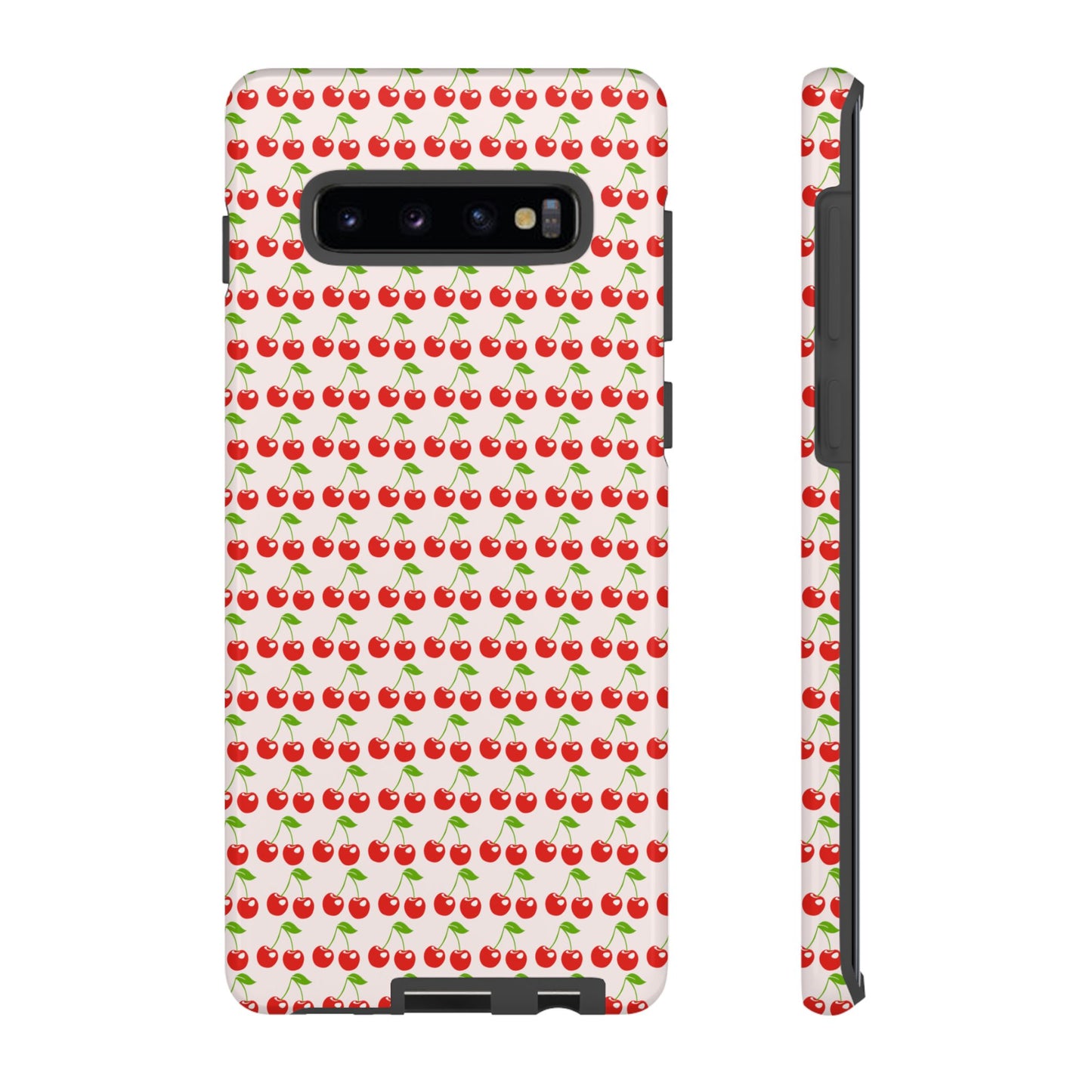 Cherry Pattern Phone Case - Tough Cases, Cute Phone Accessory, Fruit Design Case, Gift for Her, Stylish Protection